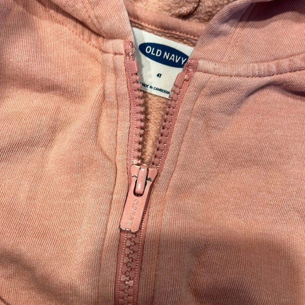 Old navy 4 t hoodie zip up good condition. Dinosaur